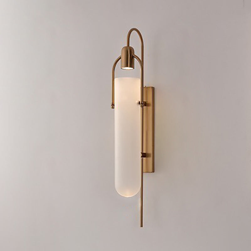 CylindraLux Wandleuchte | Modernes Mid-Century Design | Zylinderform | 1-Licht | Stilvoll für Flur