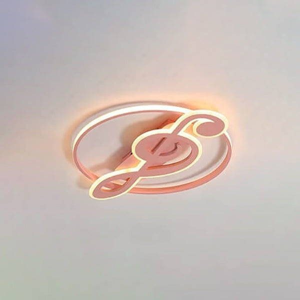 MelodiaLux LED Deckenleuchte | Nordic Design | Musiknoten Stil | Dimmbares Licht | Moderne Deckenlampe