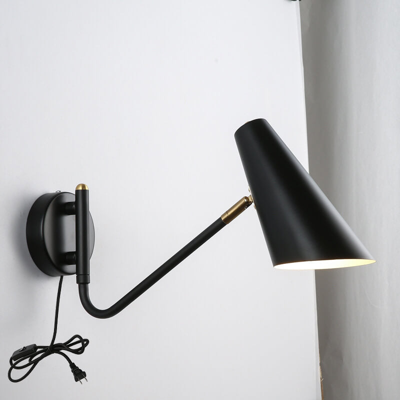 LioraFlex Drehbare Wandlampe | Nordic Design | Minimalistisch | Schwarz, Weiß oder Gold | Wandleuchte für Zuhause
