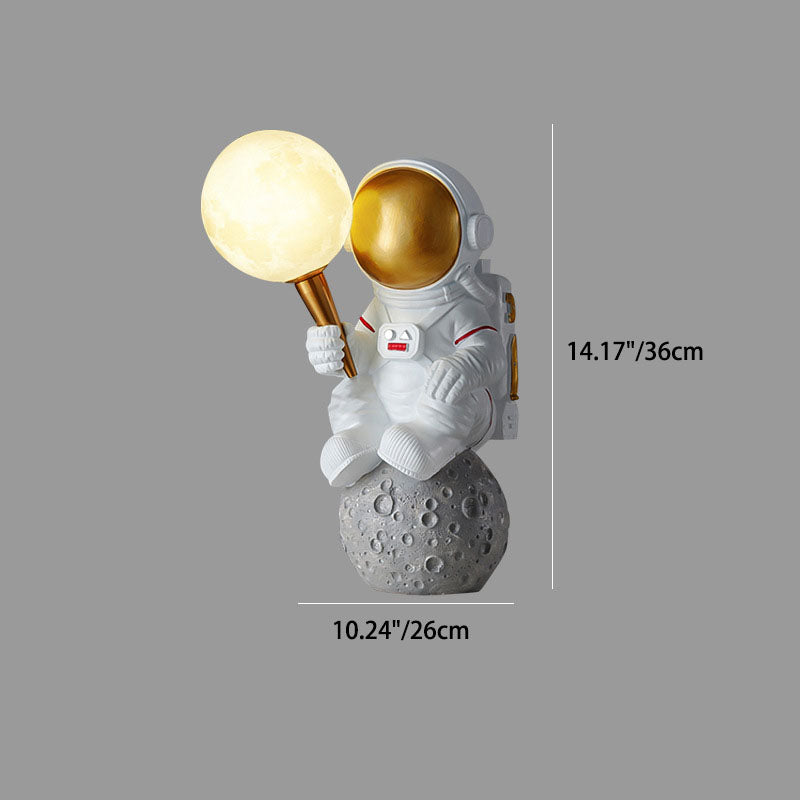 CosmoBuddy Astronaut Wandlampe | Kreatives Design | Resin & ABS | LED Schlafzimmerlicht