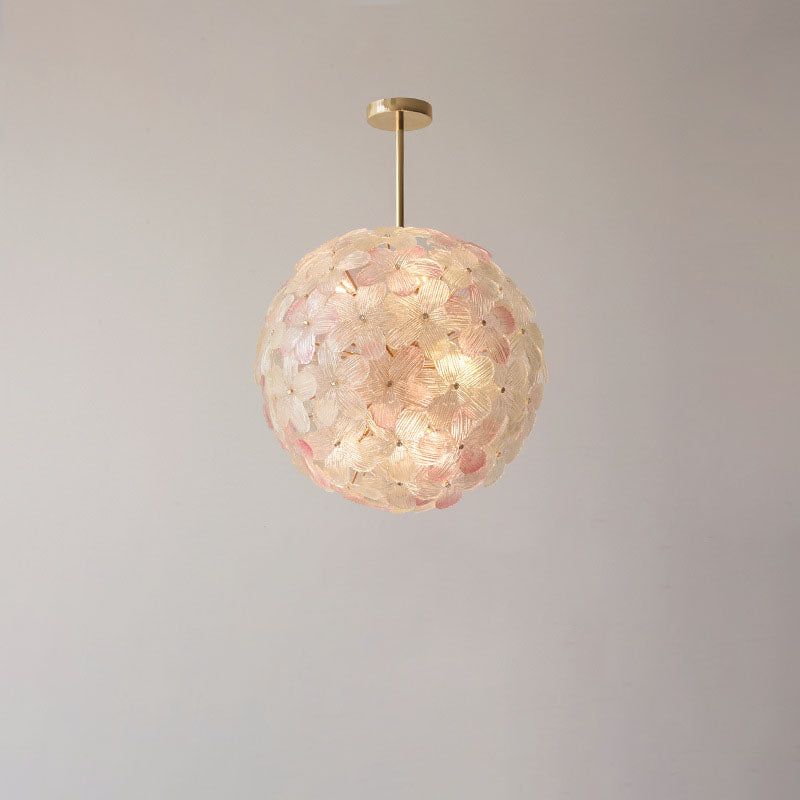 LustroSphere Art Deco Kronleuchter | Glas & Eisen | 6/8-Licht | Modernes Design für Wohnzimmer