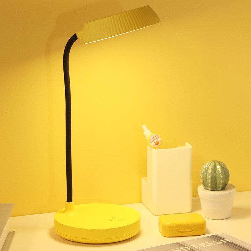 LumaPlate Minimalistische LED Tischlampe | USB-Aufladung | Augenschutz | Touch-Bedienung | Modernes Design