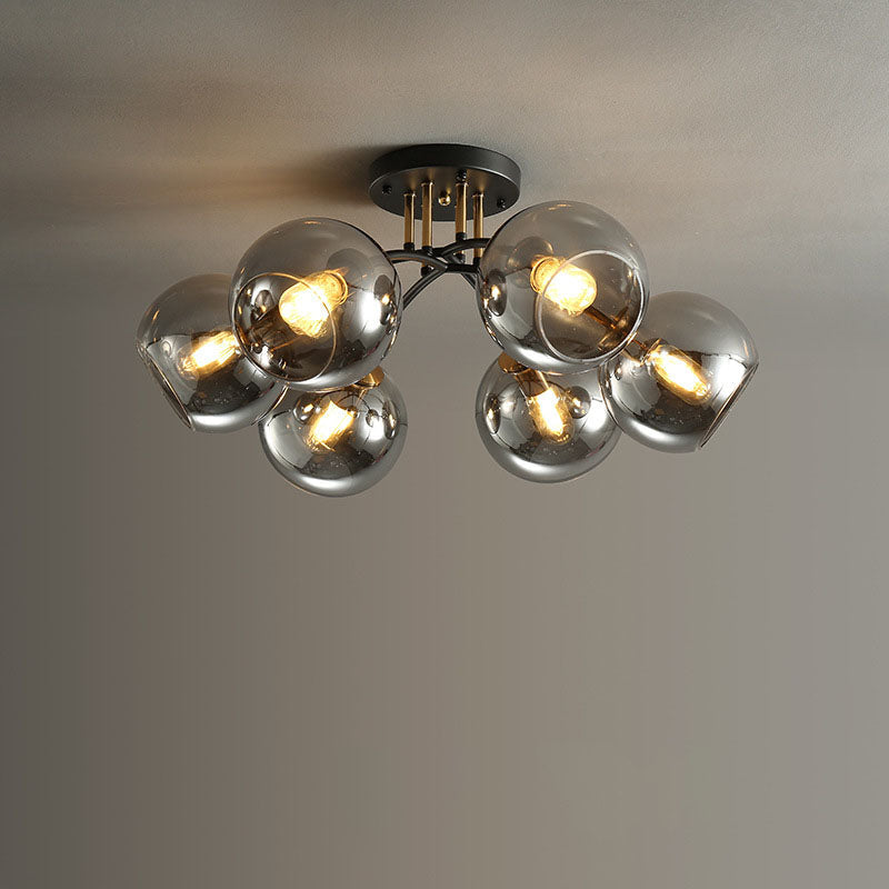 AstraLuxe Glas-Deckenleuchte | Luxus Design | 4/6/8 Lichter | Modern & Elegante Beleuchtung für Ihr Zuhause