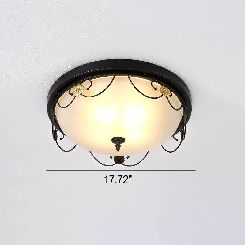 Vintora Luxe Deckenleuchte | Europäisches Vintage-Design | Rund | 3/4-Flammige LED-Deckenlampe