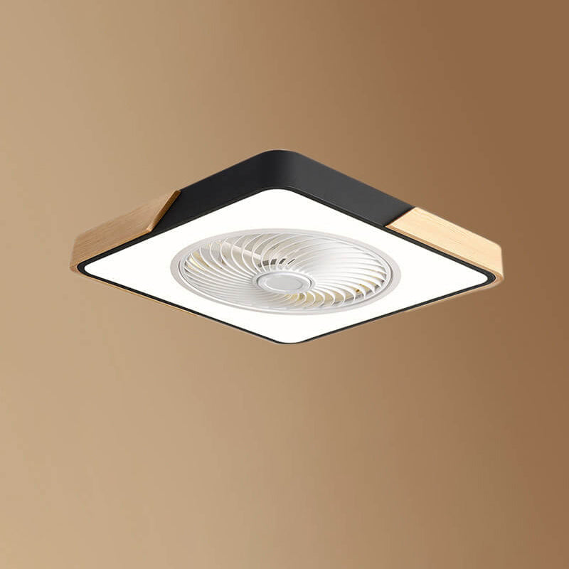 LuxiGlow Nordic Design LED Deckenventilator | Infinitely Dimmable | Remote Control | App Steuerung | Modernes, stilvolles Licht für Ihr Zuhause