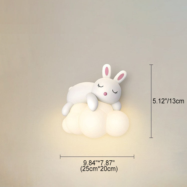 CuddleBright LED Wandleuchte für Kinder | Dimmbare Helligkeit | Bär & Hase Design | Nordic Stil