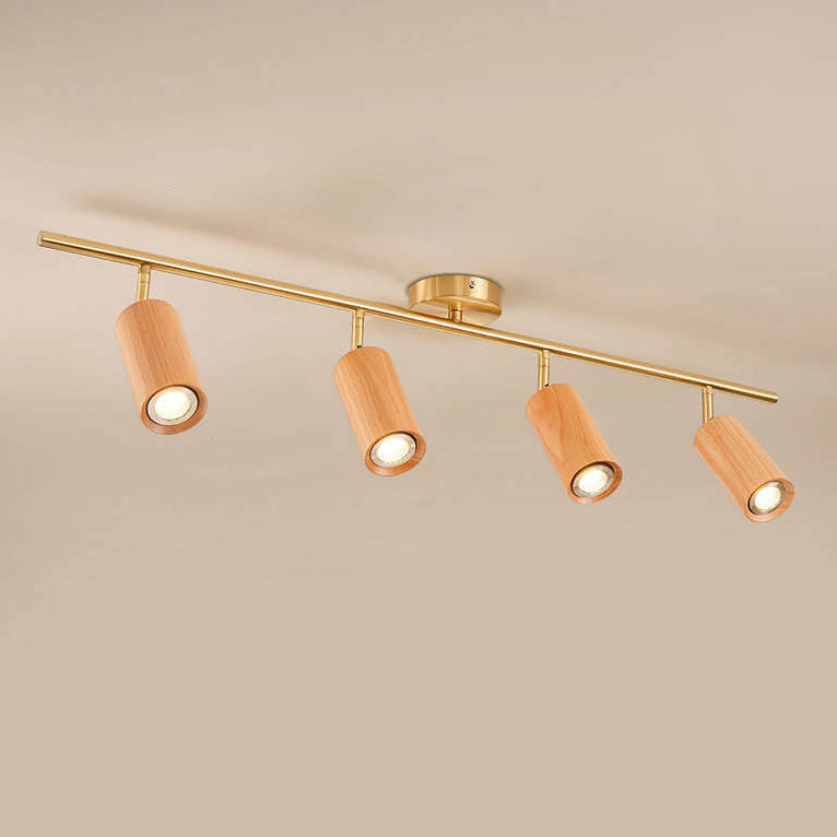 LumiSpot Nordic Design LED Deckenleuchte | Minimalistisches Holz-Design | Energieeffizient | Modernes Wohnambiente