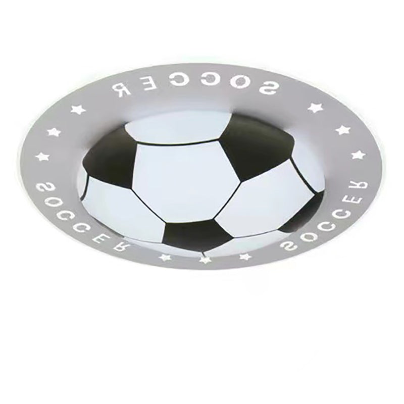 SphereLux Moderne Art Deco LED Deckenleuchte | Fußball Design | Acryl & Eisen | Warm-/Weißlicht | Wohnzimmerbeleuchtung