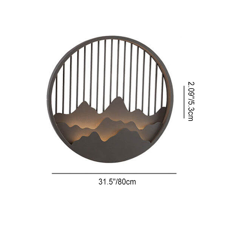 LumeVista LED Outdoor-Wandleuchte | Edelstahl & Berg-Design | Wasserdicht | Warmweiß | Moderne Beleuchtung für Außenbereiche