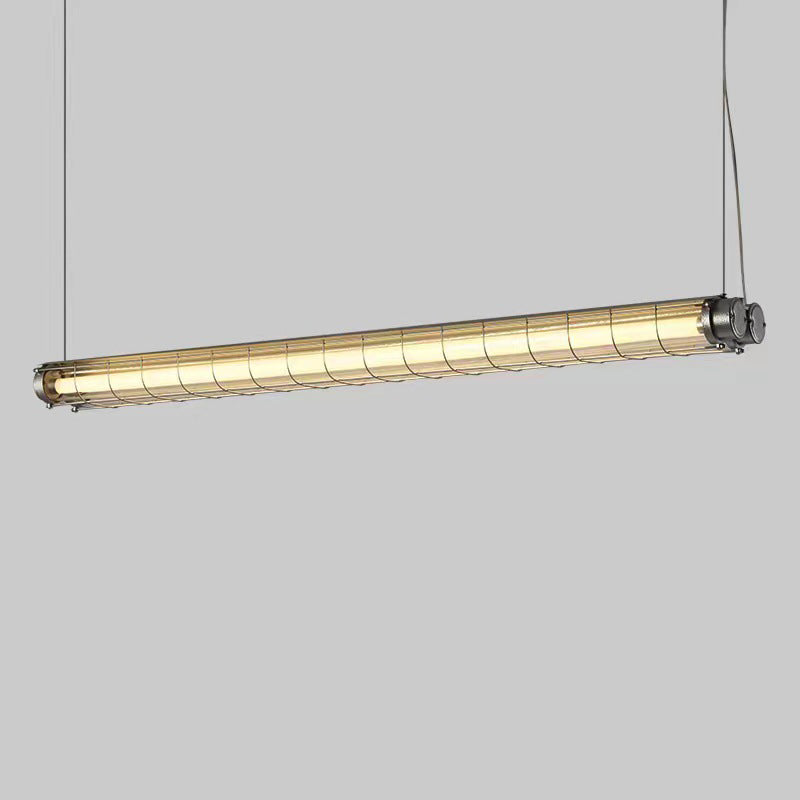 Lynteris Insel-Leuchte | Modernes Industrie-Design | Acryl & Metall | 1/2-flammig | Esszimmer-Beleuchtung