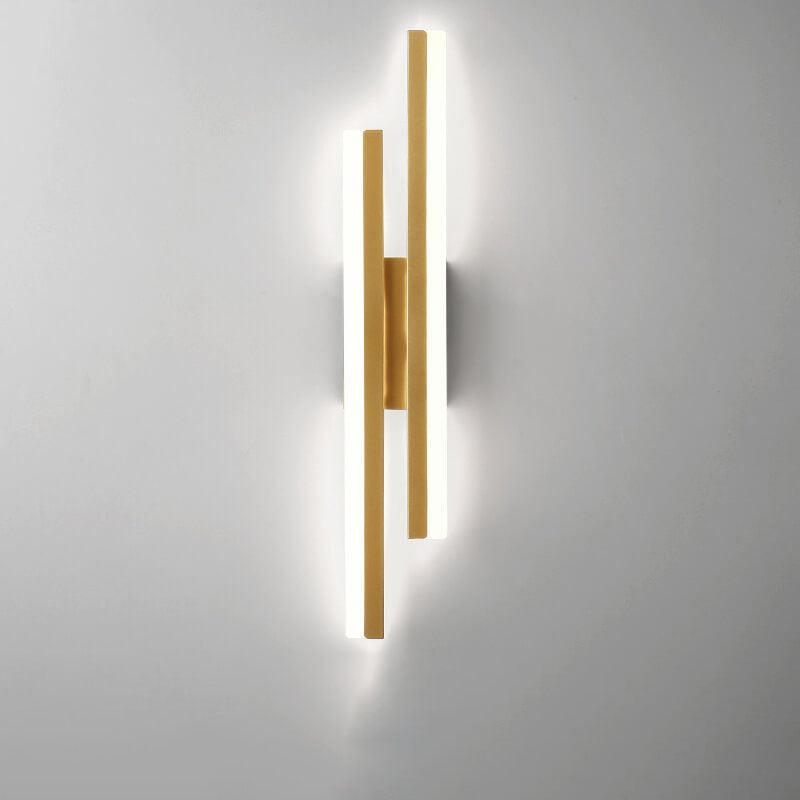 LuxLine Moderne LED Wandlampe | Minimalistisches Design | Eisen & Acryl | Dimmbares Licht