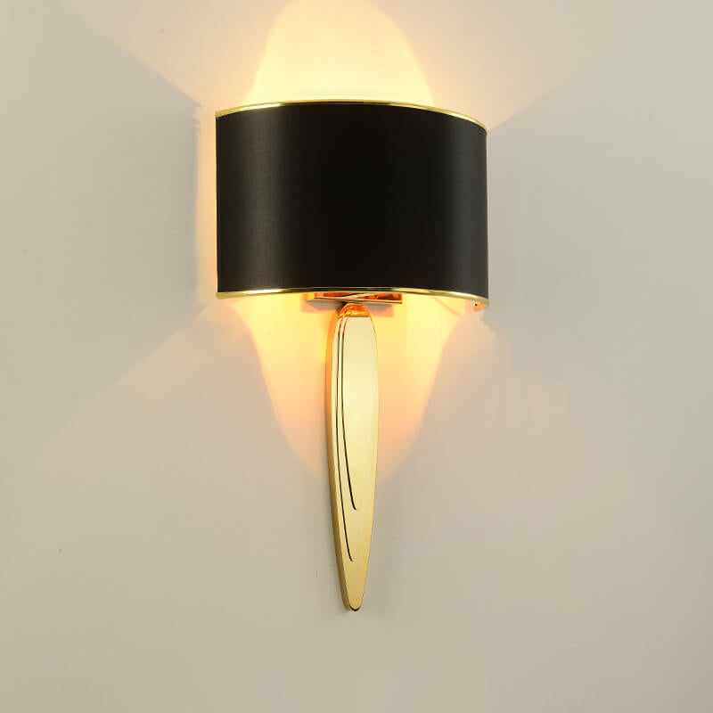 Eleganta Lux LED Wandleuchte | Minimalistisches Design | Stoffschirm & Edelstahl | Modern & Elegant