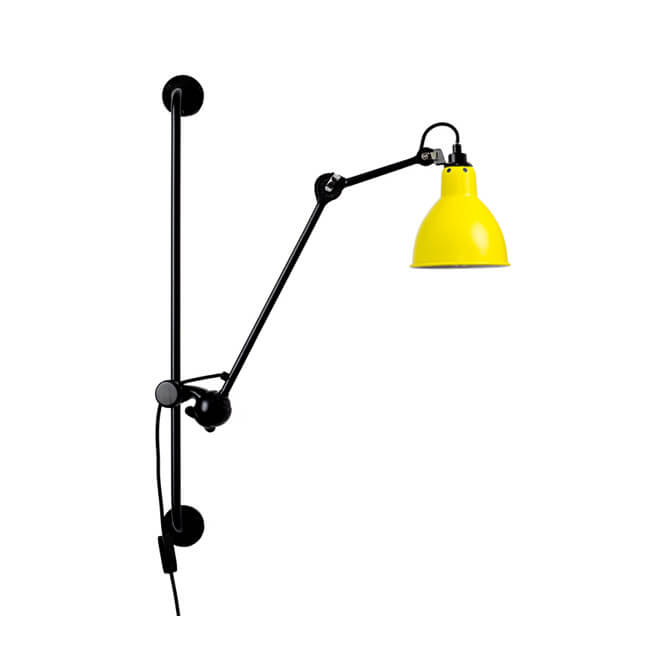 Brayden Industrial Vintage Eisen Wandlampe mit Schwenkarm | 1-Licht | Retro Design | Flexibel | Stimmungslicht für Zuhause