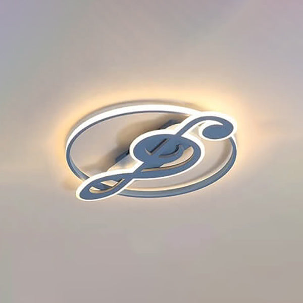 MelodiaLux LED Deckenleuchte | Nordic Design | Musiknoten Stil | Dimmbares Licht | Moderne Deckenlampe