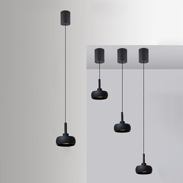 Illuro Nordic Minimalist Pendelleuchte | Aluminium-Kuppel | LED Deckenleuchte | Höhenverstellbar | Für Esszimmer & Büros