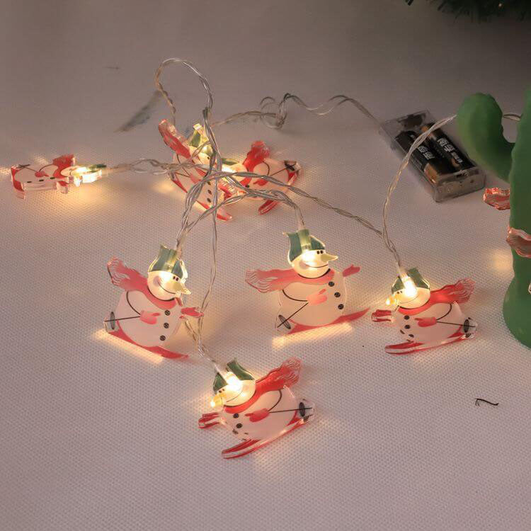 HoliGlow LED Lichterkette | Weihnachtsdeko | Batteriebetrieben | Warmes Licht & Festliche Designs