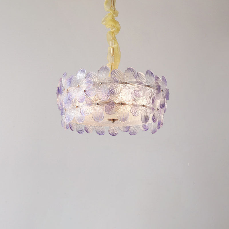 LustroSphere Art Deco Kronleuchter | Glas & Eisen | 6/8-Licht | Modernes Design für Wohnzimmer