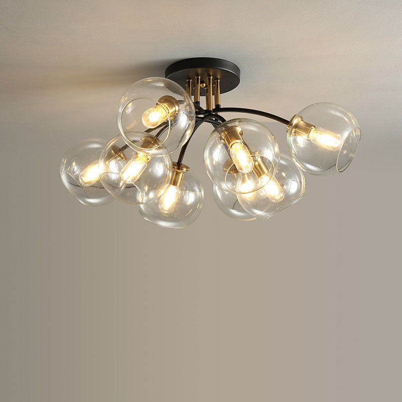 AstraLuxe Glas-Deckenleuchte | Luxus Design | 4/6/8 Lichter | Modern & Elegante Beleuchtung für Ihr Zuhause