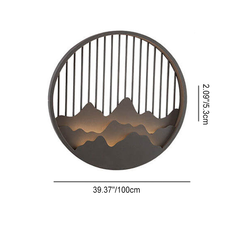 LumeVista LED Outdoor-Wandleuchte | Edelstahl & Berg-Design | Wasserdicht | Warmweiß | Moderne Beleuchtung für Außenbereiche