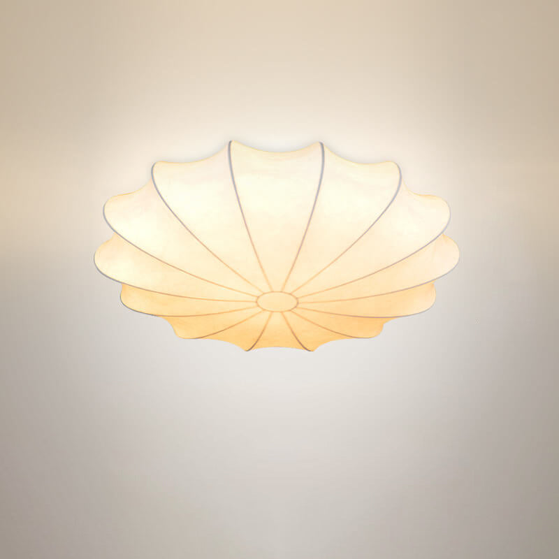 LumoNova Minimalistische Runde Deckenleuchte | Faux-Seide Design | 1/3/5 Licht | Skandinavischer Stil