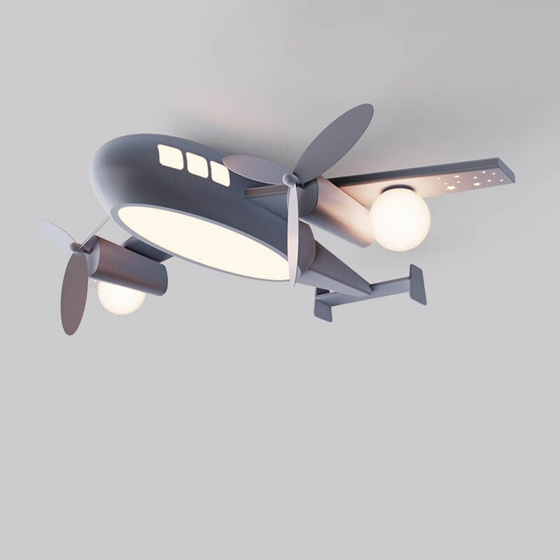 SkyFlyer Kinder Deckenleuchte | Cartoon Flugzeug-Design | LED Dimmbar | Nordic Kreativ Stil