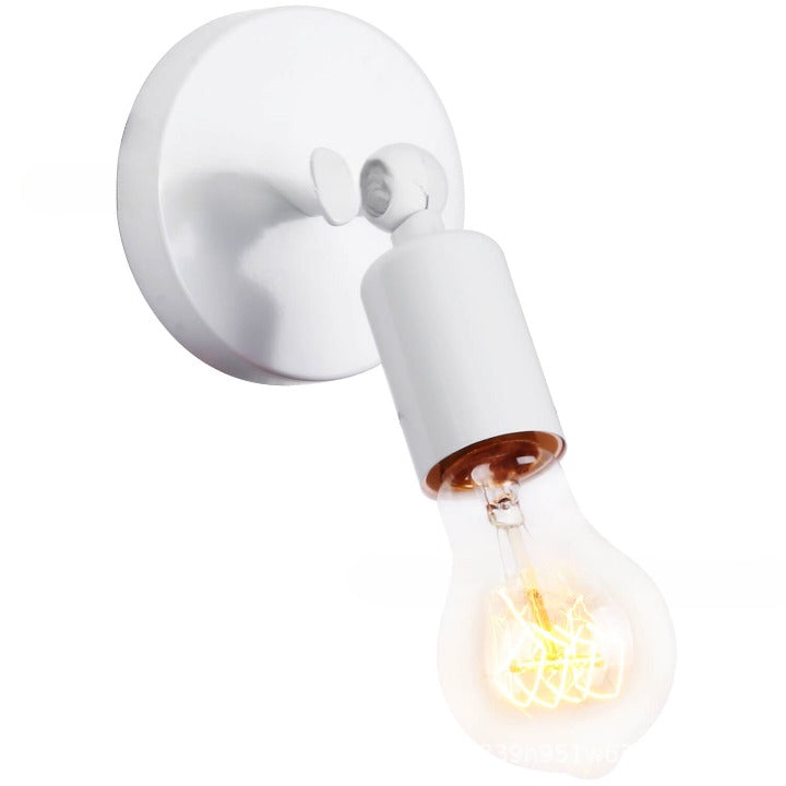 Lumiron Vintage Wandleuchte | Industrielles Design | Exponierte Glühbirne | Wandlampe im Retro-Stil