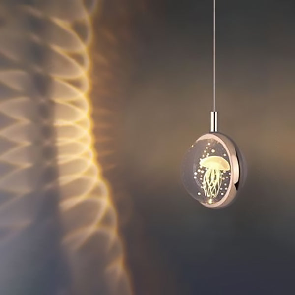 LuminSphere LED Pendelleuchte | Aluminium-Kristall-Design | Modern & Minimalistisch | Für Schlafzimmer & Esszimmer