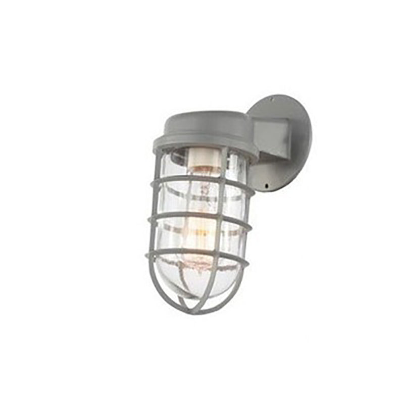 CageBright Aluminium Wandlampe mit Rundkäfig | Wasserdicht | Industrielles Design für Eingangsbereich & Außenbereich