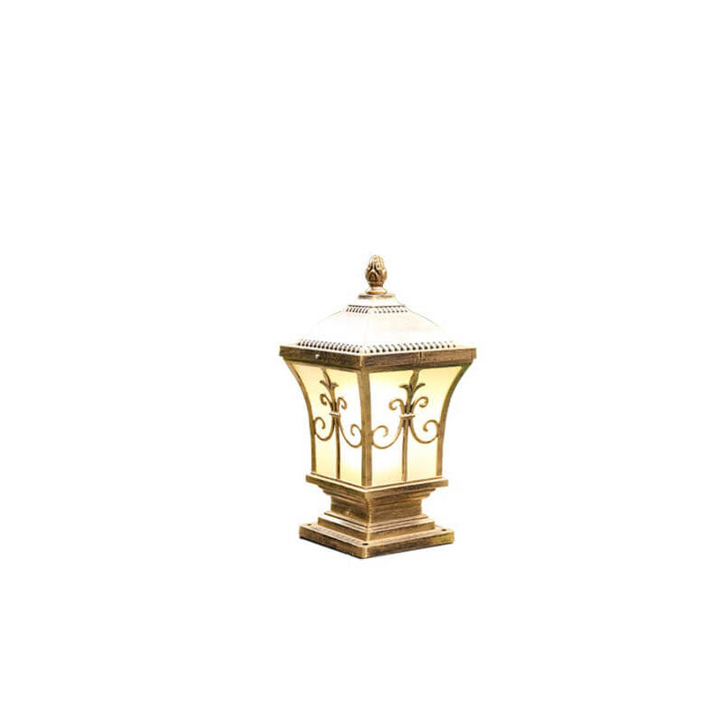 SolarLum Vintage LED Säulenleuchte | Wetterfest | Solar- und Strombetrieb | Dekorative Außenbeleuchtung