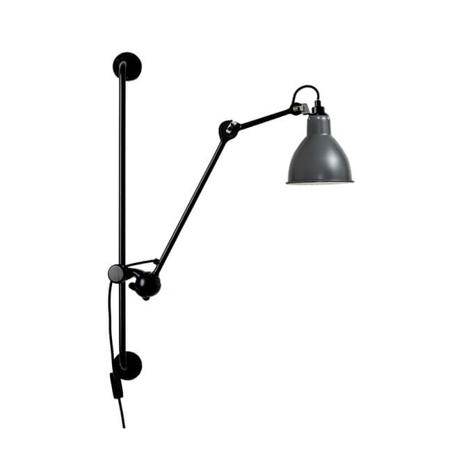 Brayden Industrial Vintage Eisen Wandlampe mit Schwenkarm | 1-Licht | Retro Design | Flexibel | Stimmungslicht für Zuhause