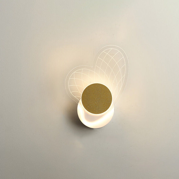 Luxoria Geo LED Wandleuchte | Goldenes Geometrisches Design | Acryl & Modern | Warmes Licht