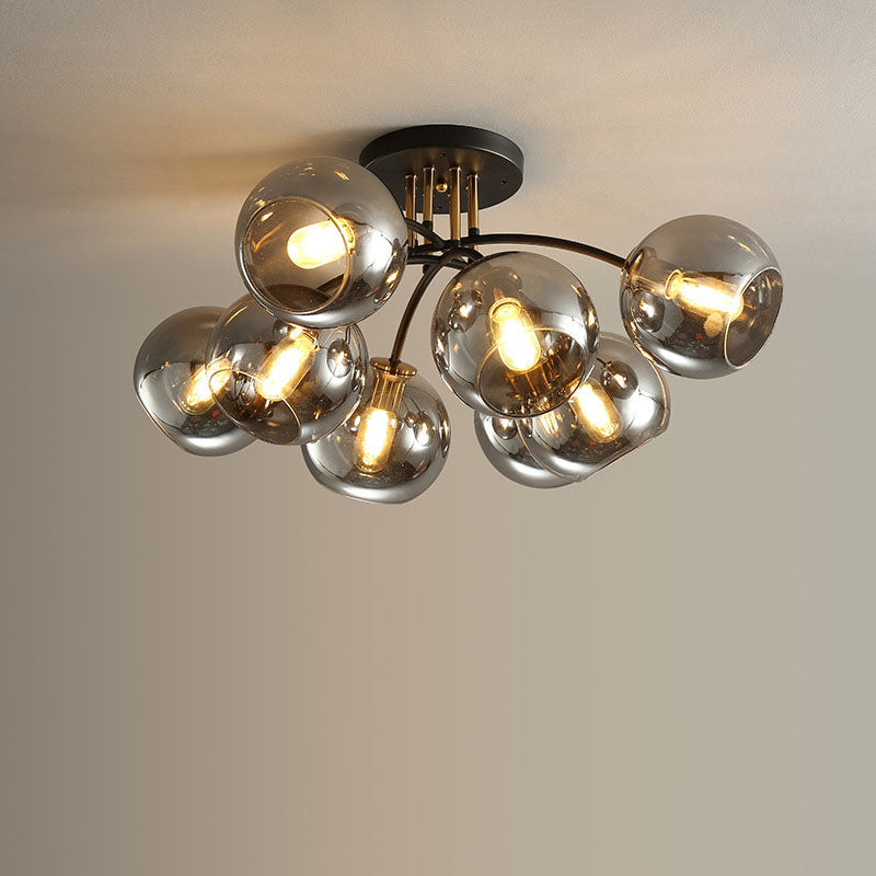 AstraLuxe Glas-Deckenleuchte | Luxus Design | 4/6/8 Lichter | Modern & Elegante Beleuchtung für Ihr Zuhause