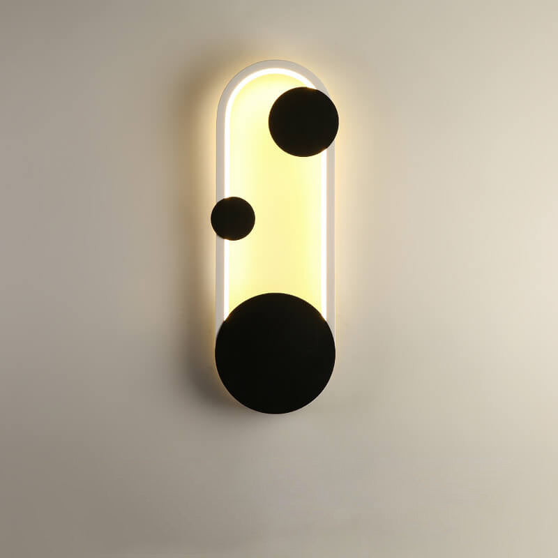 Arctuvo LED Wandleuchte | Modernes Oval- & Ringdesign | Minimalistische Wandlampe | Dimmbar