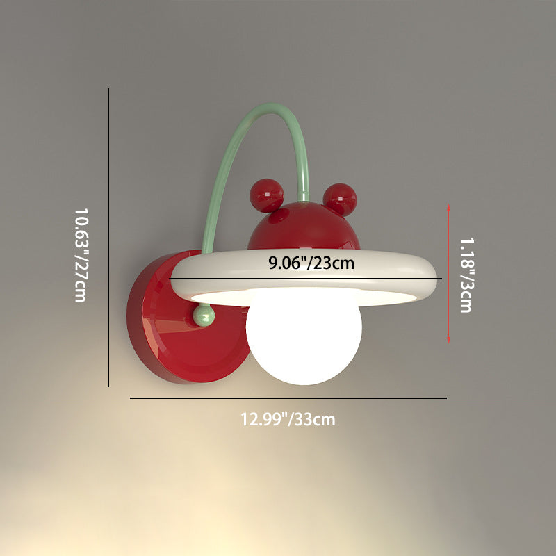 LunaFrame Minimalist Wandlampe | Rundes Eisen-Metall-Design | Schlafzimmerbeleuchtung | Warmlicht | Modern & Stilvoll