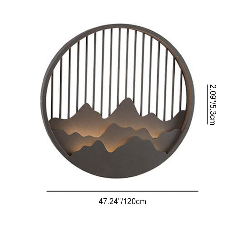 LumeVista LED Outdoor-Wandleuchte | Edelstahl & Berg-Design | Wasserdicht | Warmweiß | Moderne Beleuchtung für Außenbereiche