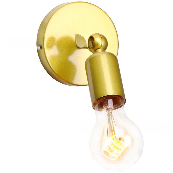 Lumiron Vintage Wandleuchte | Industrielles Design | Exponierte Glühbirne | Wandlampe im Retro-Stil