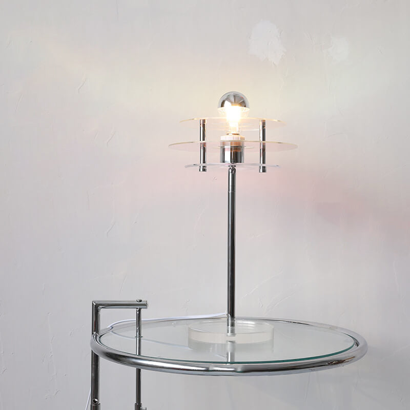 AstroVibe Moderne Acryl Tischlampe | Space-Saucer Design | Einzigartig | Stimmungsvolles Licht | Deko für Zuhause