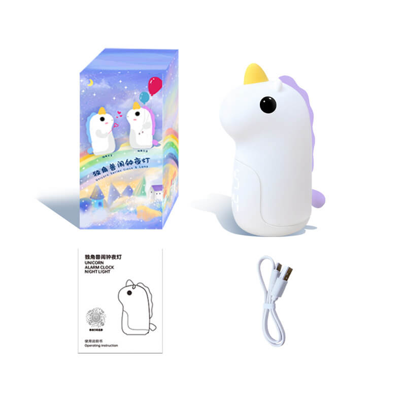 Unilora DreamLight Wecker | Einhorn Design | Timer & LED Nachtlicht | Kinderzimmer-Deko