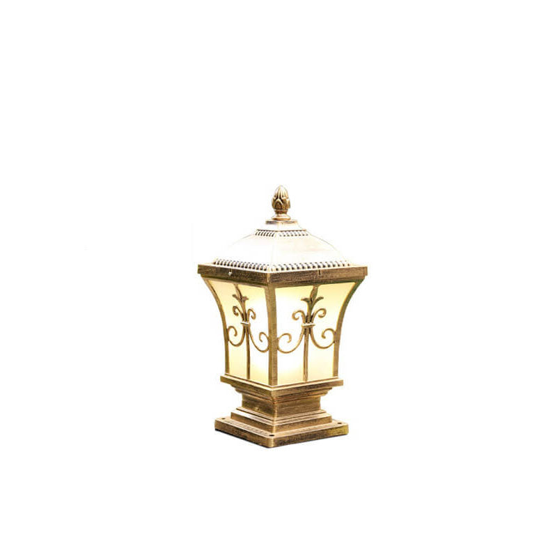 SolarLum Vintage LED Säulenleuchte | Wetterfest | Solar- und Strombetrieb | Dekorative Außenbeleuchtung