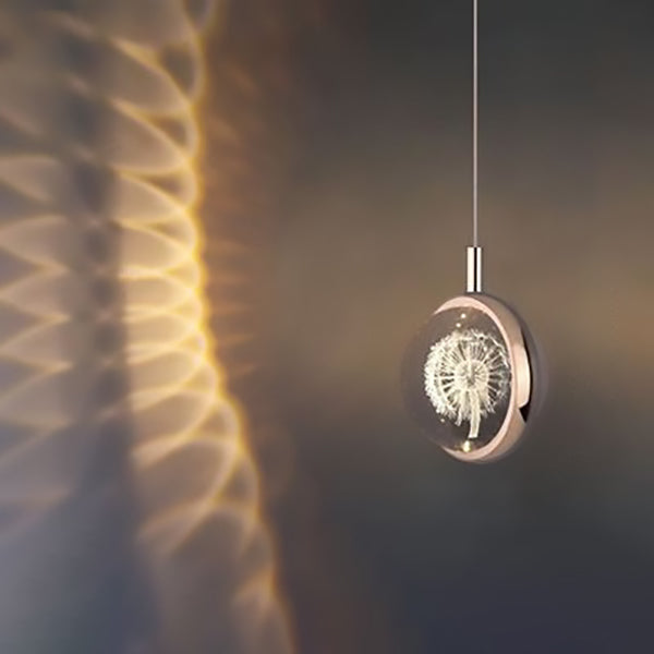 LuminSphere LED Pendelleuchte | Aluminium-Kristall-Design | Modern & Minimalistisch | Für Schlafzimmer & Esszimmer