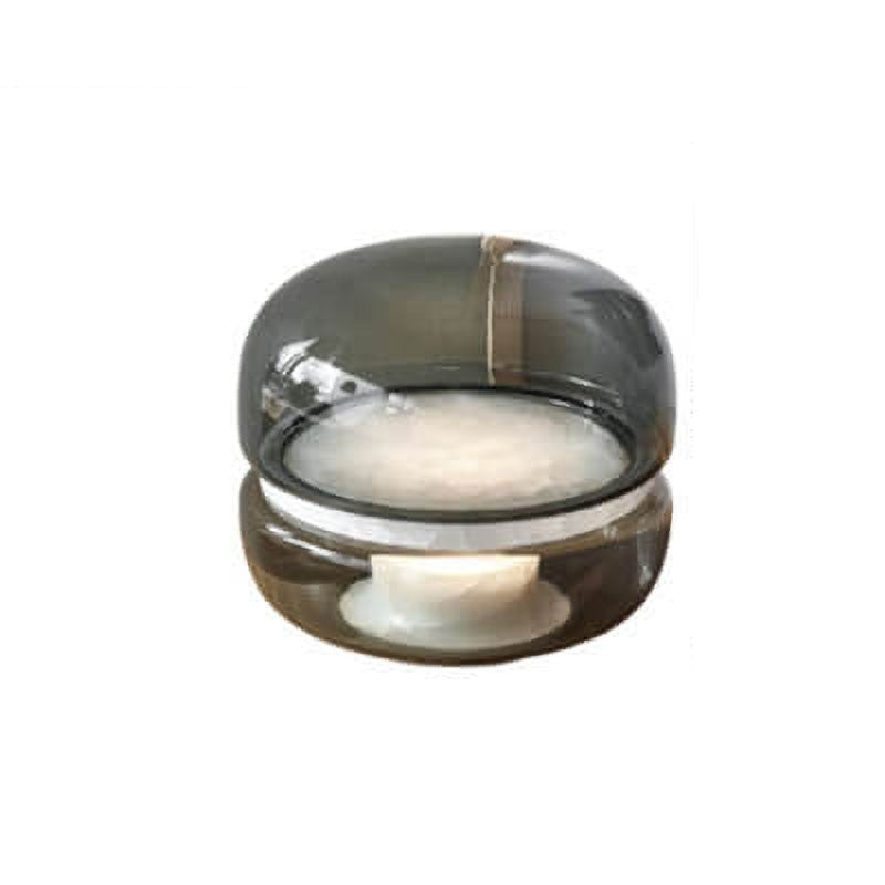 Illumivis LED Tischlampe | Klarglas & Marmor-Sockel | Luxuriöses Design | Modernes Stimmungslicht