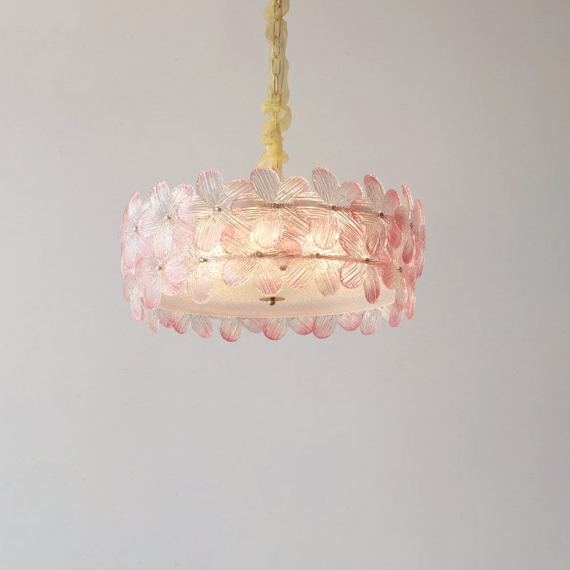 LustroSphere Art Deco Kronleuchter | Glas & Eisen | 6/8-Licht | Modernes Design für Wohnzimmer