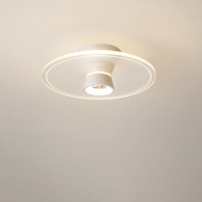 Bloomora Minimalistische LED-Deckenleuchte | Rosendesign | Runde Acryl-Lampe | Stimmungslicht für Wohnzimmer