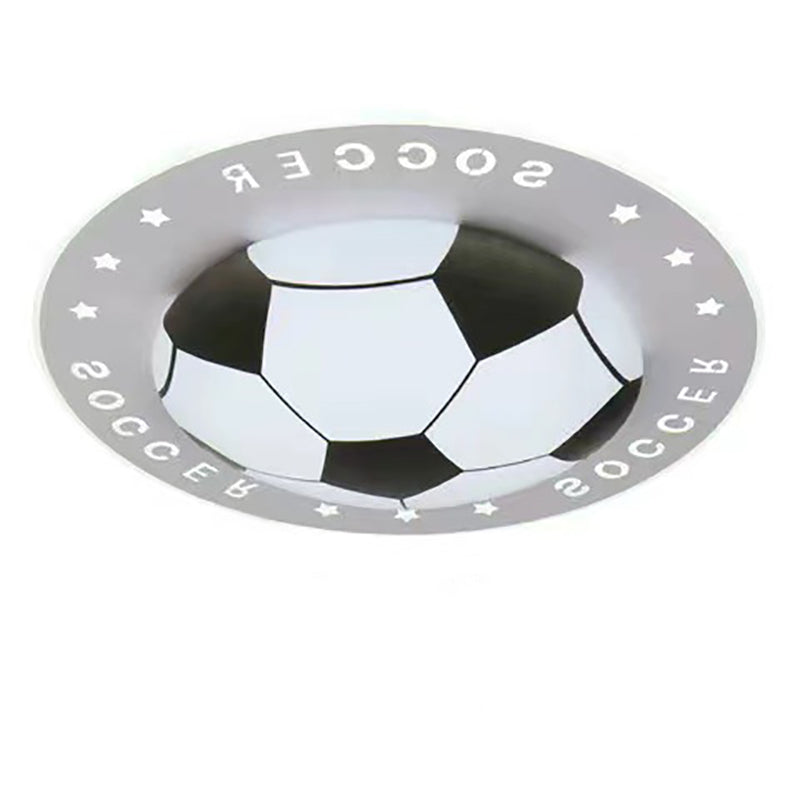 SphereLux Moderne Art Deco LED Deckenleuchte | Fußball Design | Acryl & Eisen | Warm-/Weißlicht | Wohnzimmerbeleuchtung