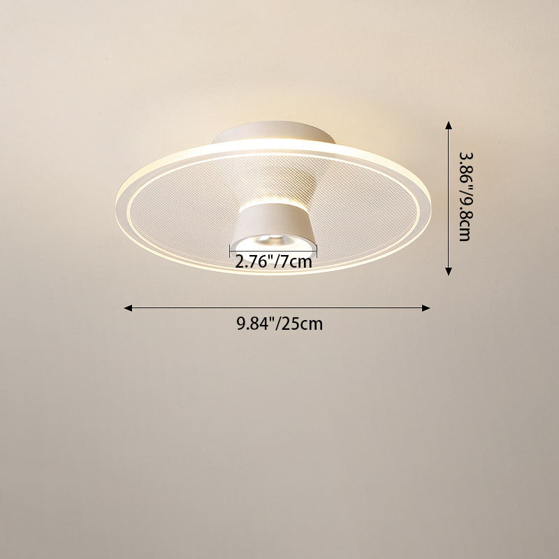 Bloomora Minimalistische LED-Deckenleuchte | Rosendesign | Runde Acryl-Lampe | Stimmungslicht für Wohnzimmer