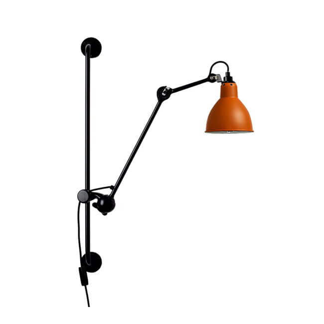 Brayden Industrial Vintage Eisen Wandlampe mit Schwenkarm | 1-Licht | Retro Design | Flexibel | Stimmungslicht für Zuhause