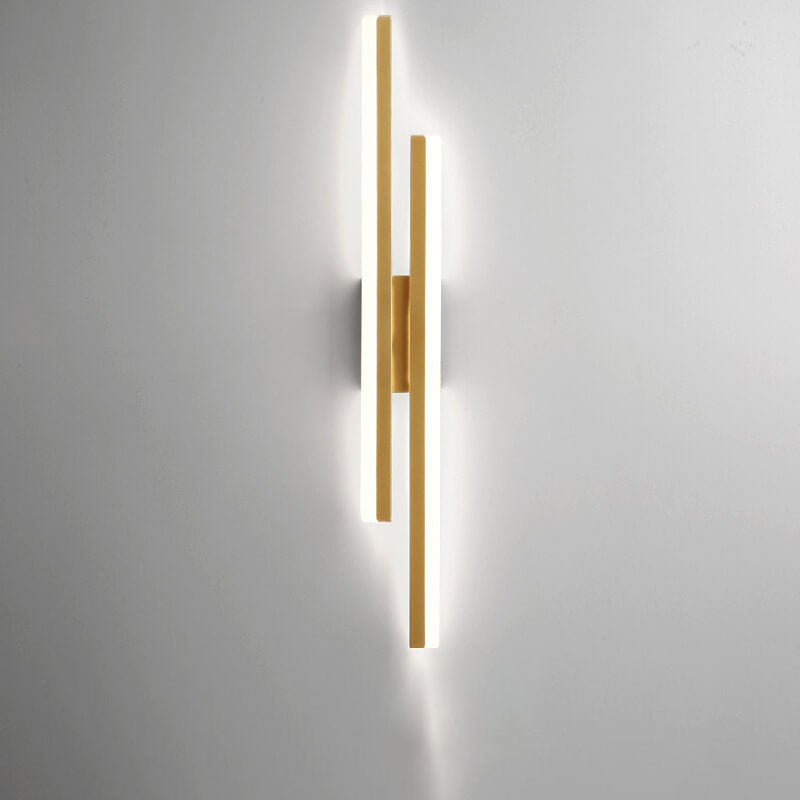 LuxLine Moderne LED Wandlampe | Minimalistisches Design | Eisen & Acryl | Dimmbares Licht