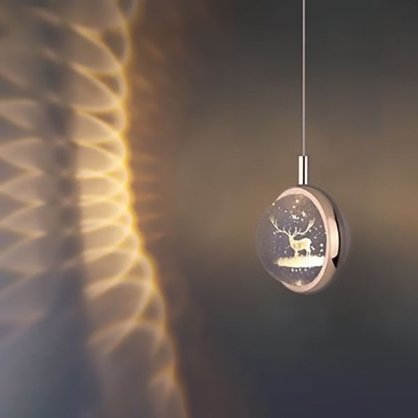 LuminSphere LED Pendelleuchte | Aluminium-Kristall-Design | Modern & Minimalistisch | Für Schlafzimmer & Esszimmer