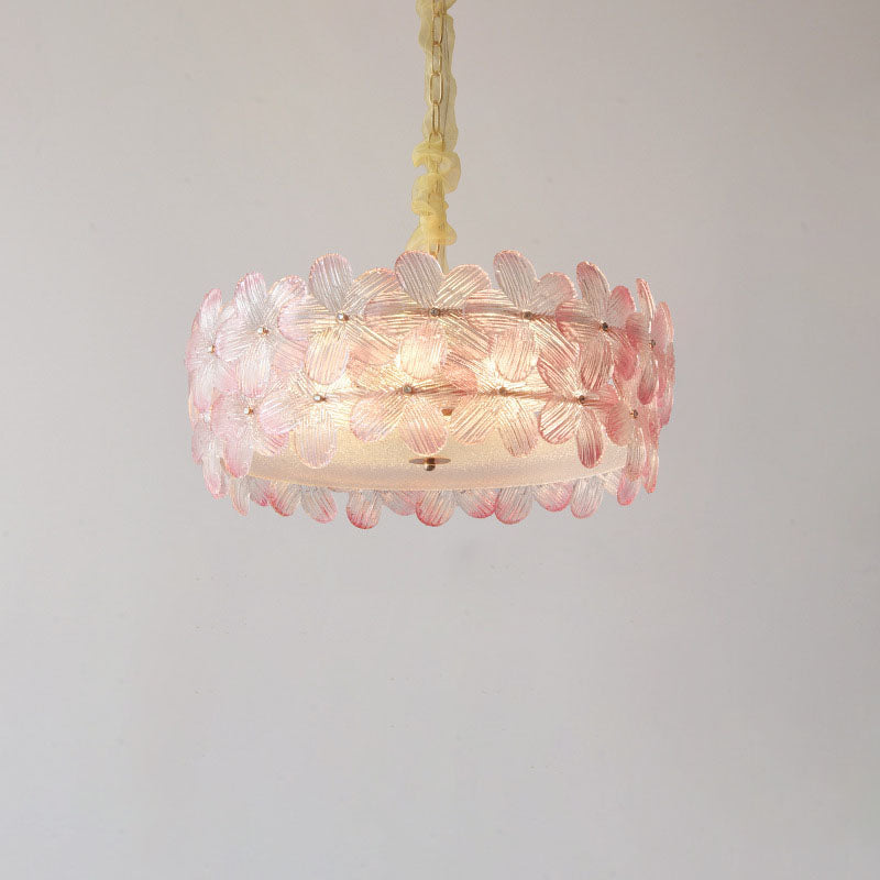 LustroSphere Art Deco Kronleuchter | Glas & Eisen | 6/8-Licht | Modernes Design für Wohnzimmer