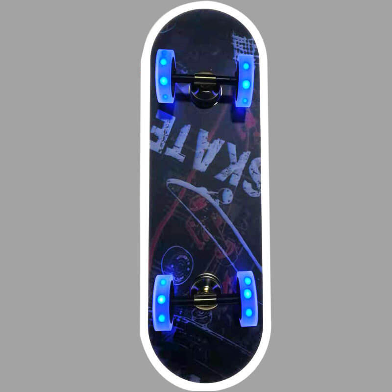 SkateBright LED Deckenleuchte | Cartoon Skateboard Design | Kinderzimmer Beleuchtung | Dimmbar | Acryl